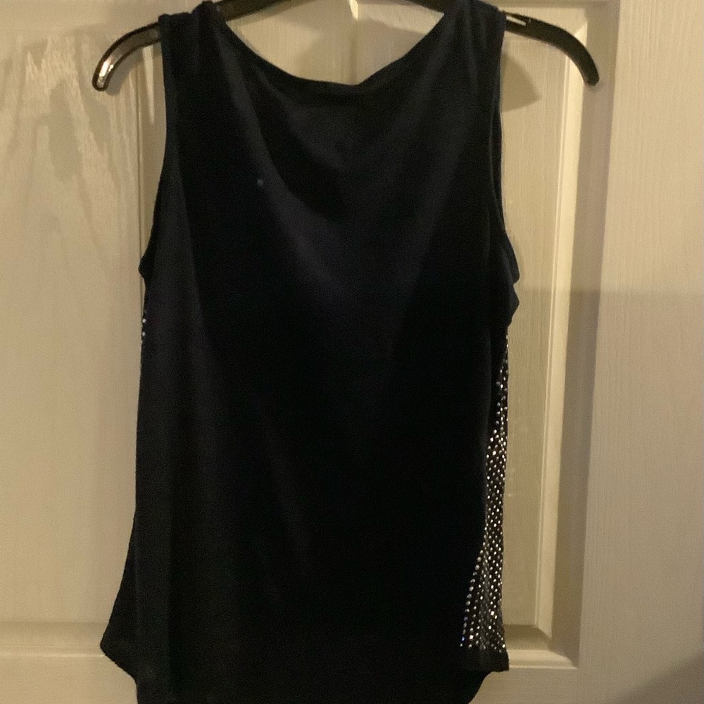 INC Brand Navy Blue Tank Top in size Petite Medium. - Picture 5 of 7